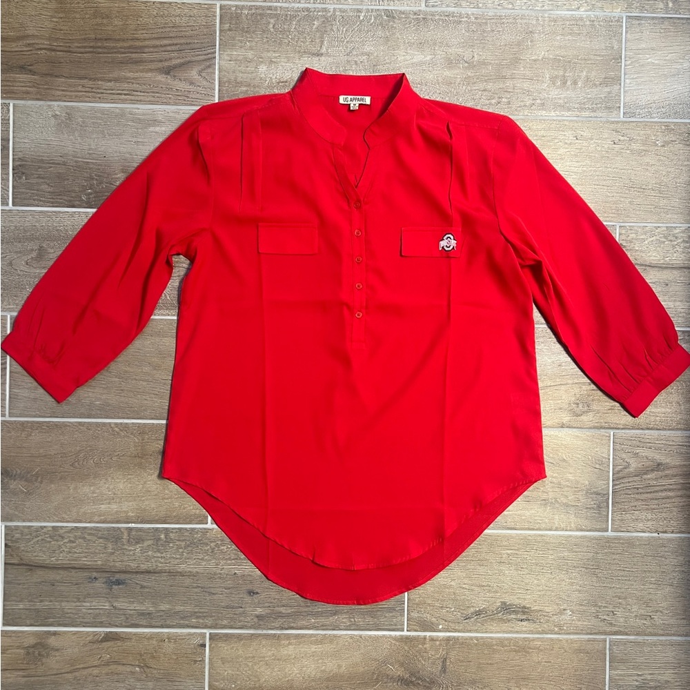 UG Apparel Ohio State Women’s Red Blouse